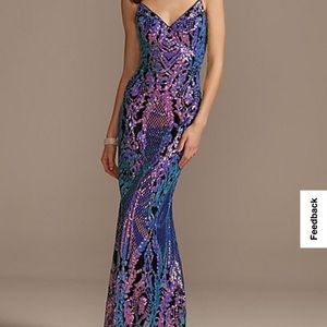 Iridescent prom dress. Size 3
